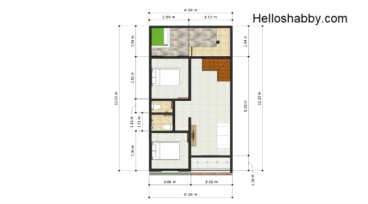 Detail Desain Rumah 3 Tumbak Nomer 54