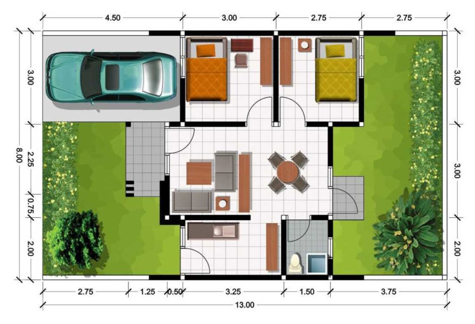 Detail Desain Rumah 36 Minimalis Nomer 7