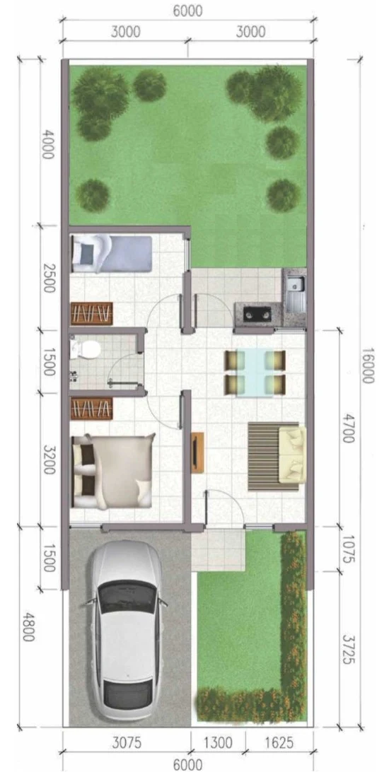 Detail Desain Rumah 3x7 Meter 2 Lantai Nomer 41