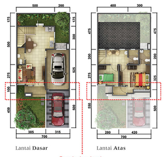 Detail Desain Rumah 3x7 Meter 2 Lantai Nomer 44