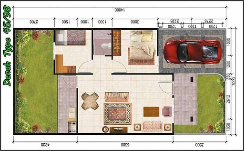 Detail Desain Rumah 45 Nomer 27