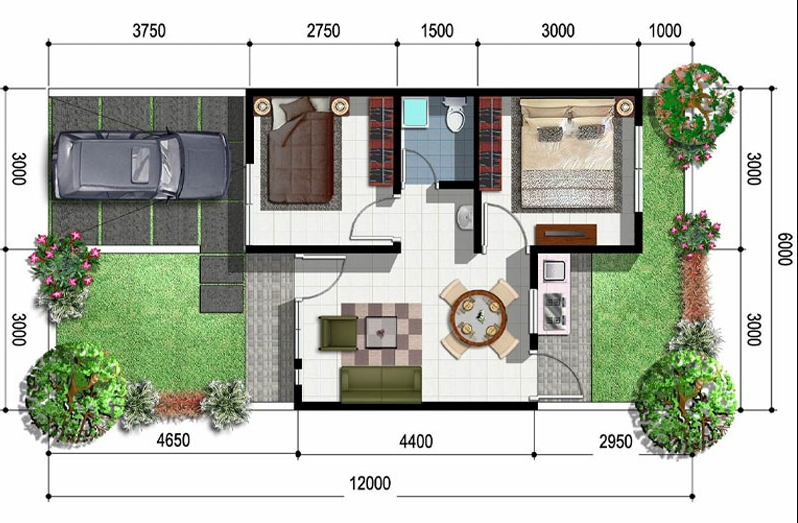 Detail Desain Rumah 45 Nomer 36