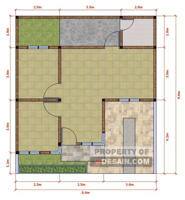 Detail Desain Rumah 45 Nomer 40