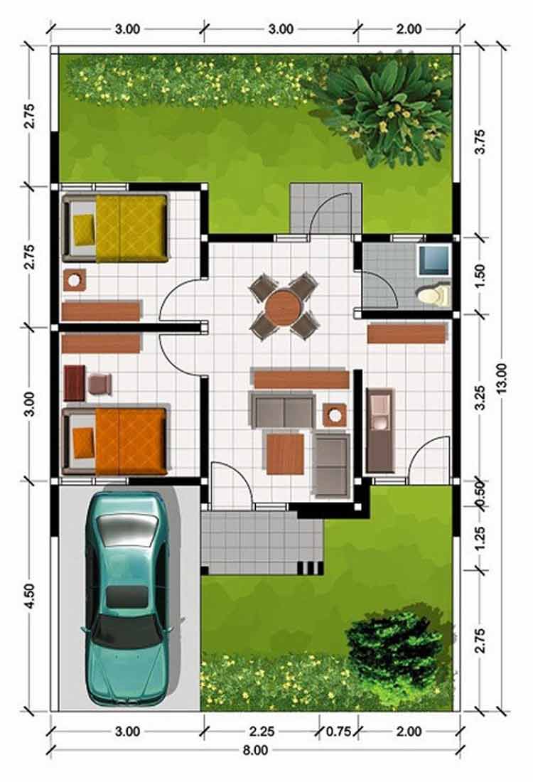 Detail Desain Rumah 45 Nomer 8