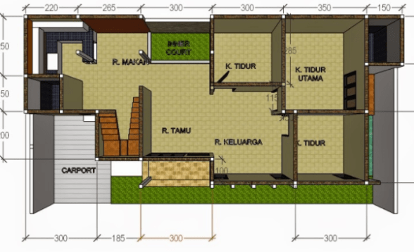 Detail Desain Rumah 5 8 Nomer 40