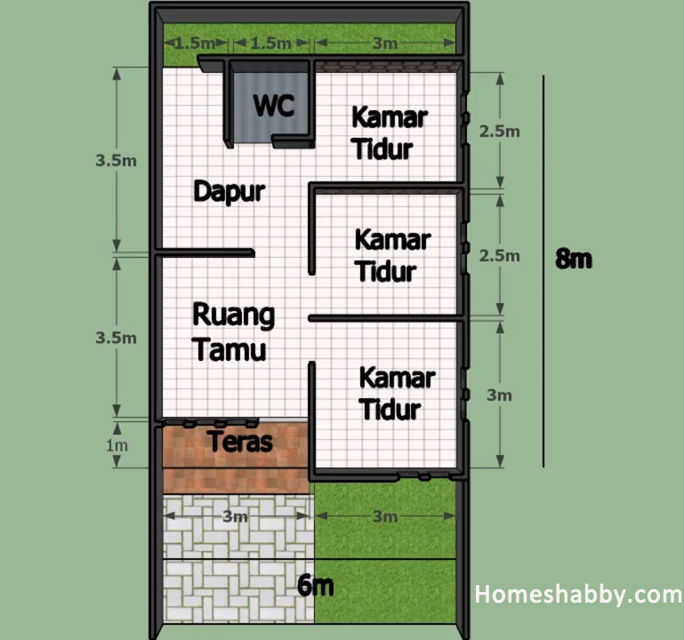 Detail Desain Rumah 5 8 Nomer 7