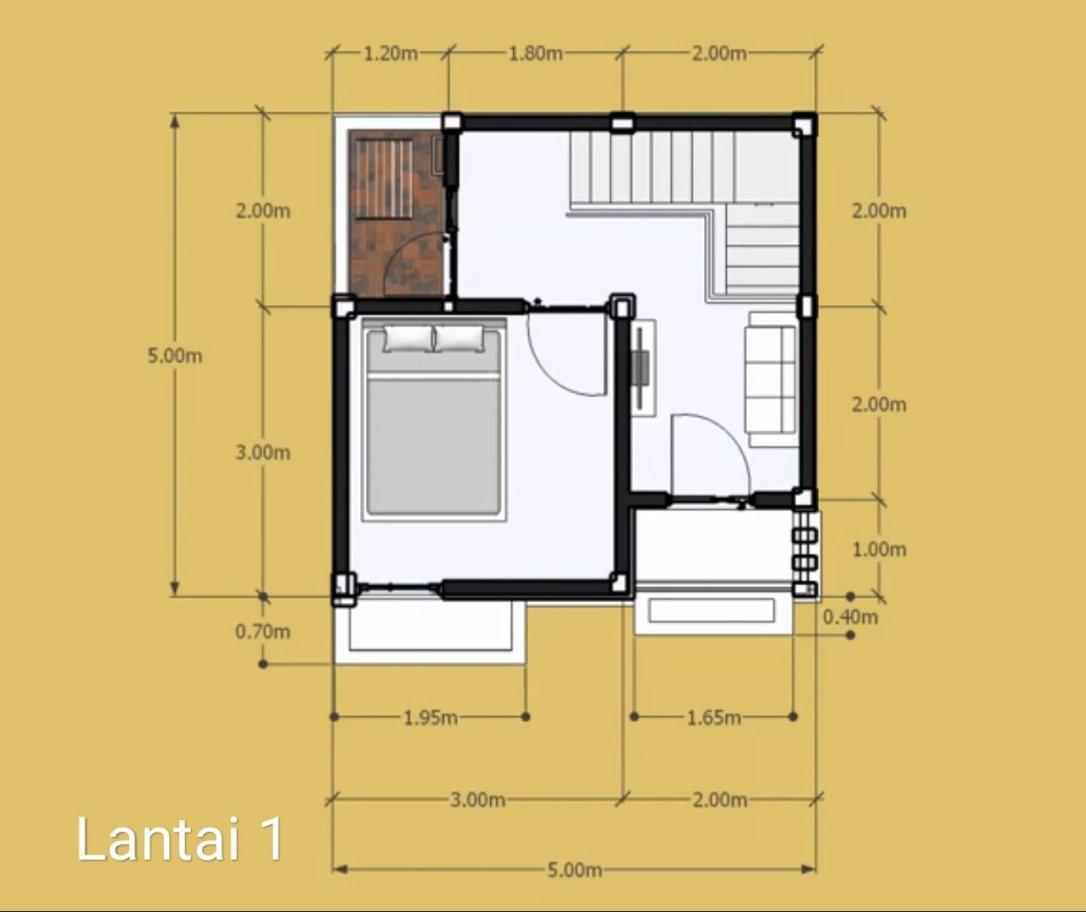 Detail Desain Rumah 5x5m Nomer 19