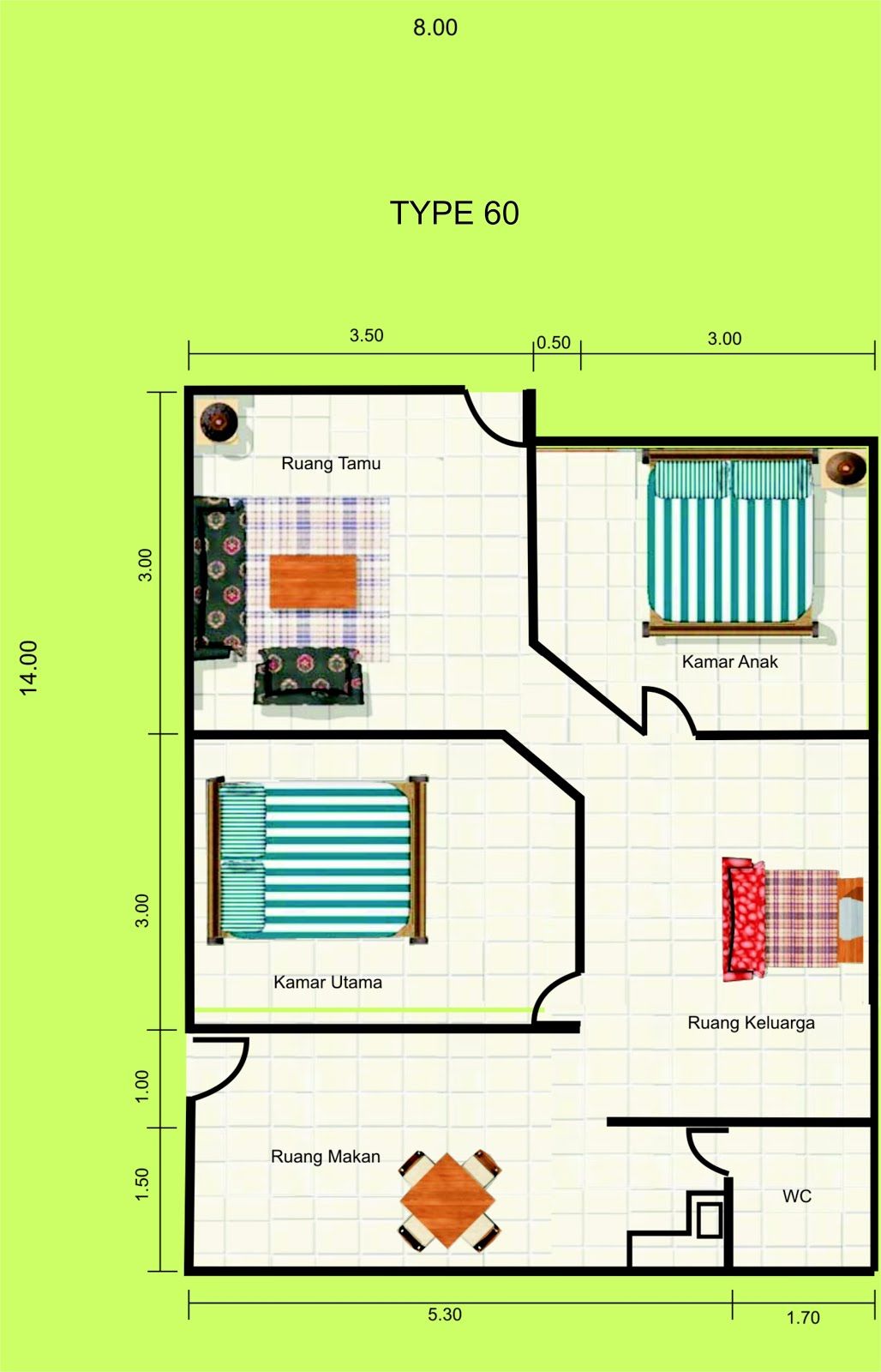 Detail Desain Rumah 5x5m Nomer 53