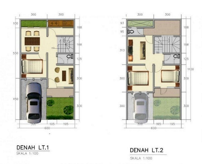 Detail Desain Rumah 5x9 1 Lantai Nomer 19