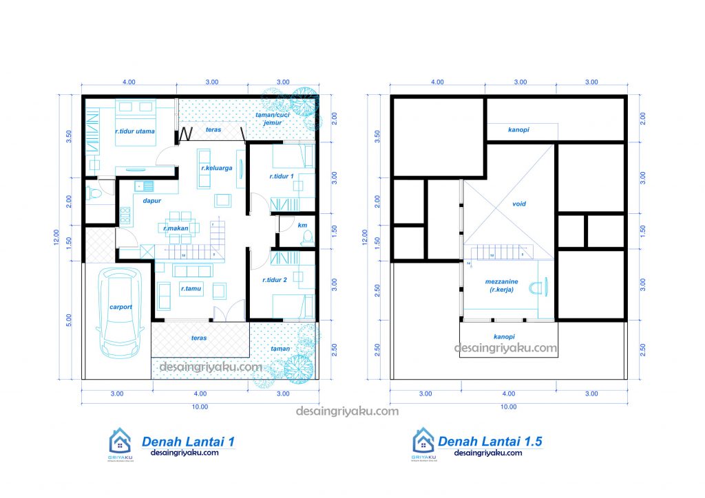 Detail Desain Rumah 5x9 1 Lantai Nomer 20