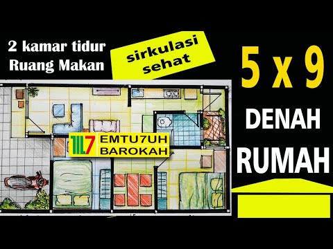 Detail Desain Rumah 5x9 Nomer 2