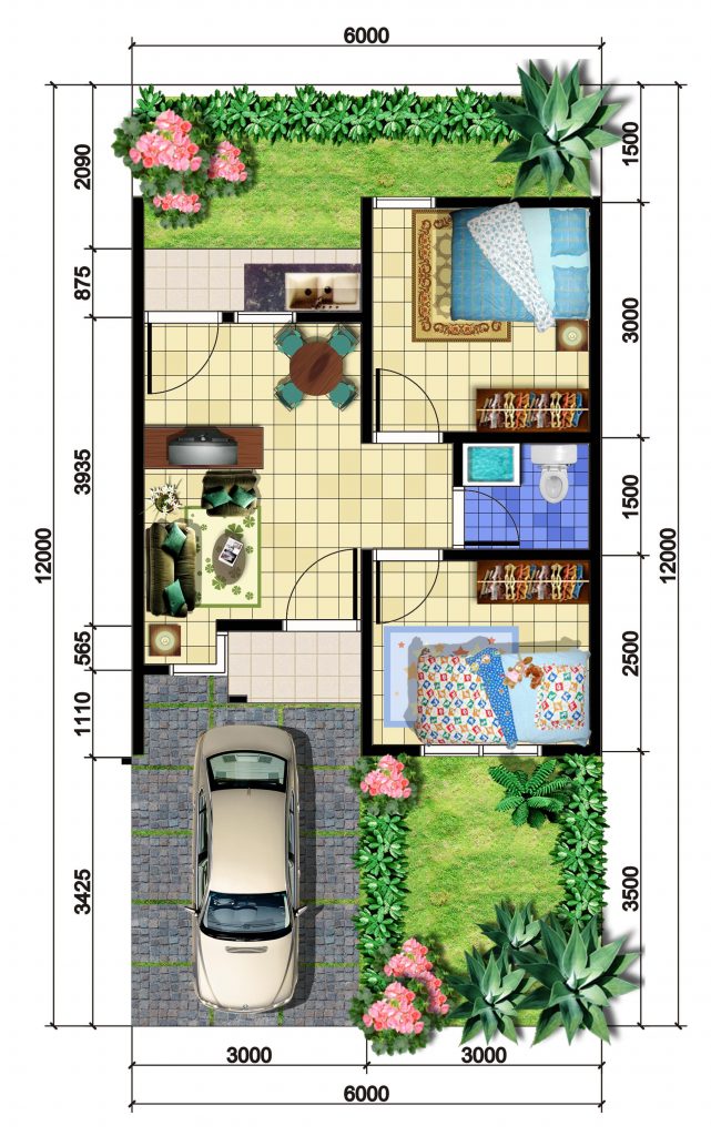 Detail Desain Rumah 6 12 Nomer 22