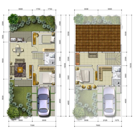 Detail Desain Rumah 7 X 15 Nomer 18