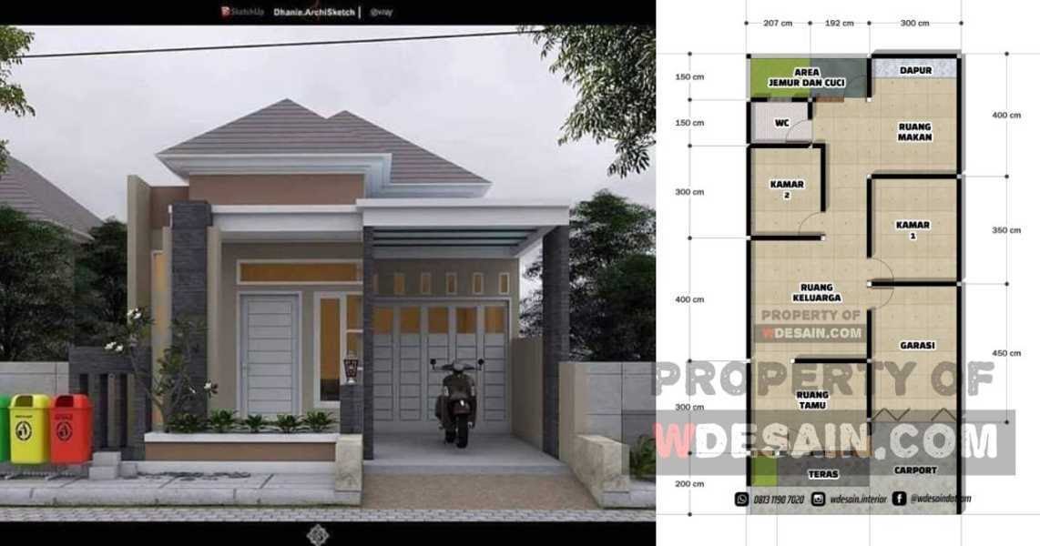 Detail Desain Rumah 7 X 15 Nomer 8