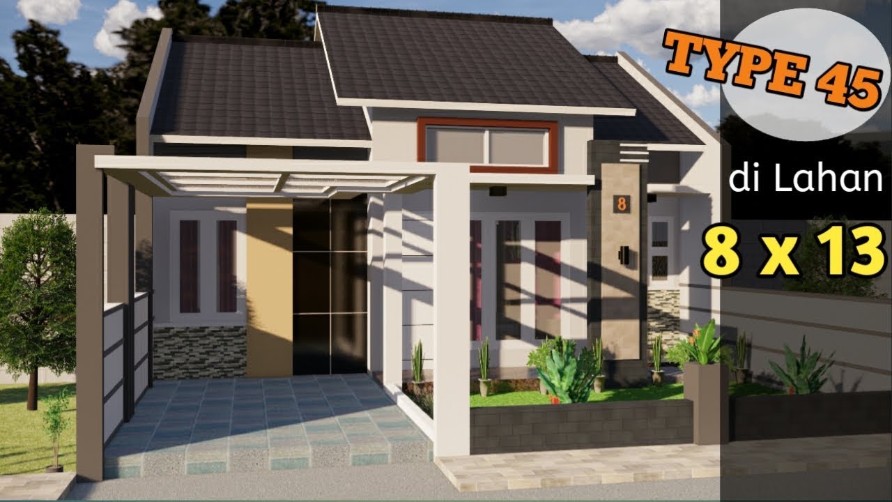 Detail Desain Rumah 8 X 13 Nomer 9