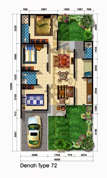 Detail Desain Rumah 8 X 13 Nomer 25