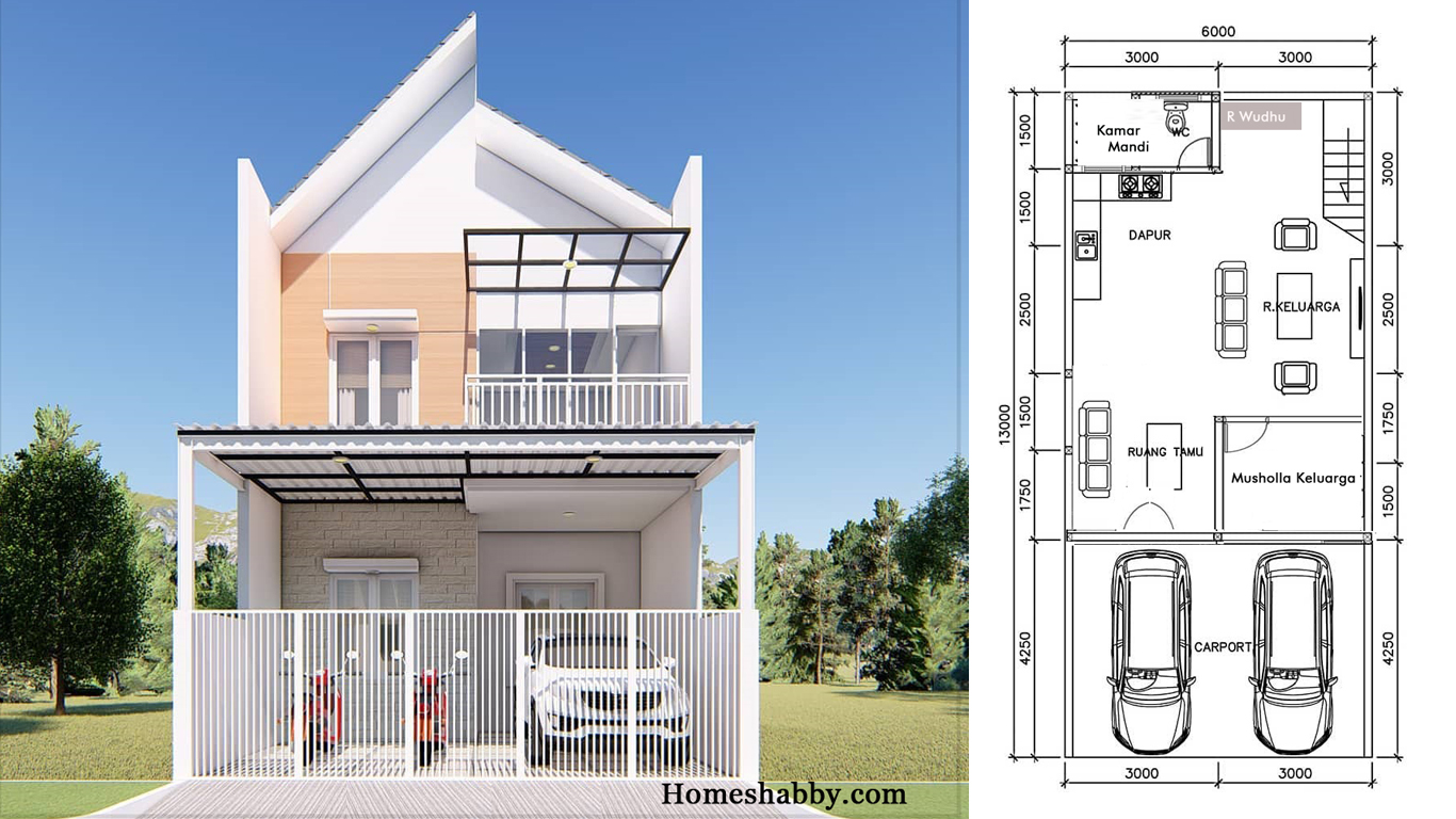 Detail Desain Rumah 8 X 13 Nomer 31