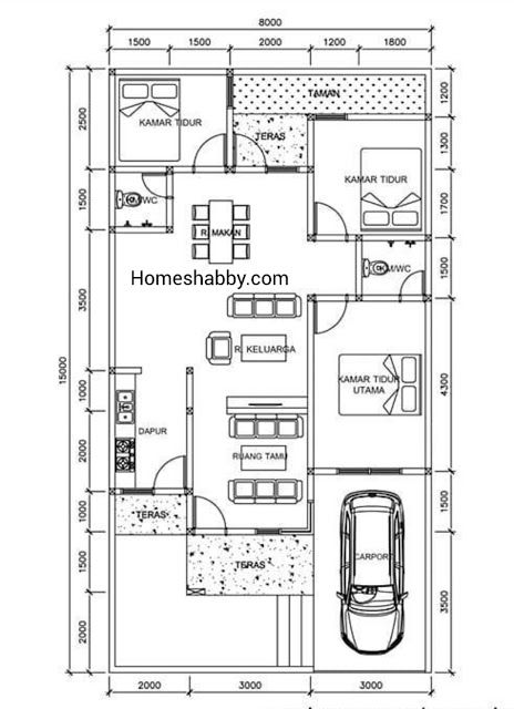 Detail Desain Rumah 8 X 15 M Nomer 34