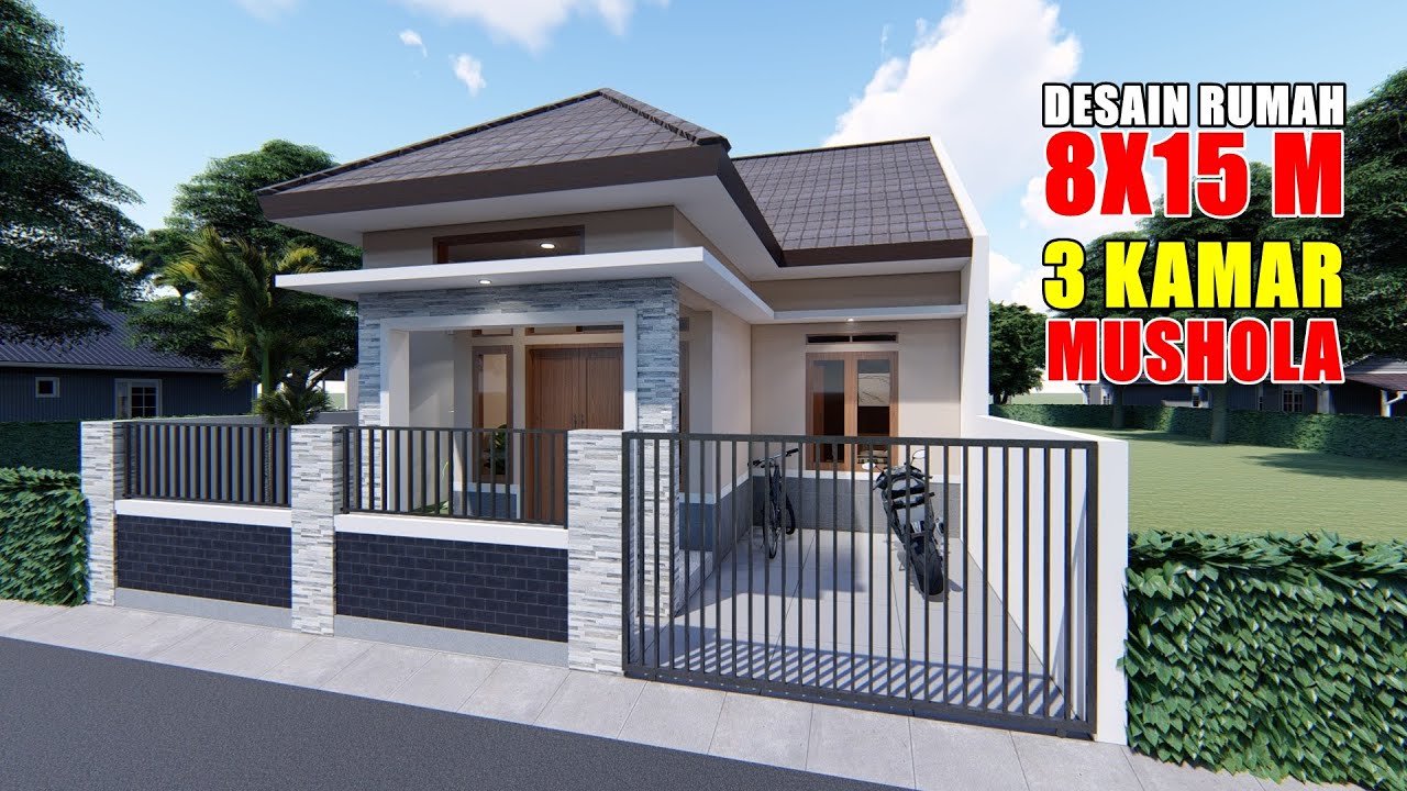 Detail Desain Rumah 8 X 15 M Nomer 7