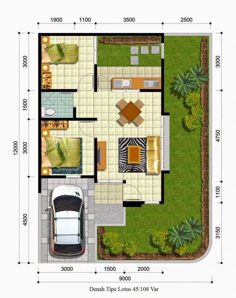 Detail Desain Rumah 9x12 Hook Nomer 17