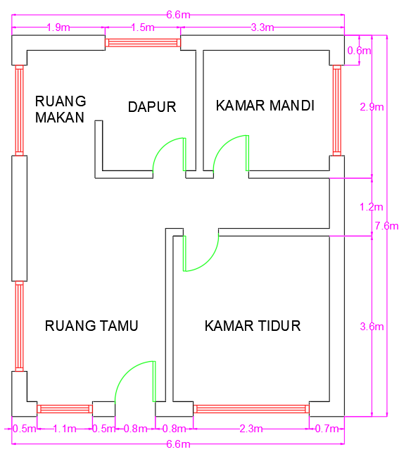 Detail Desain Rumah Autocad Nomer 38