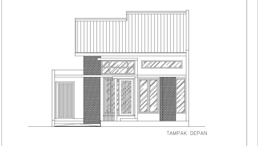 Detail Desain Rumah Autocad Nomer 55