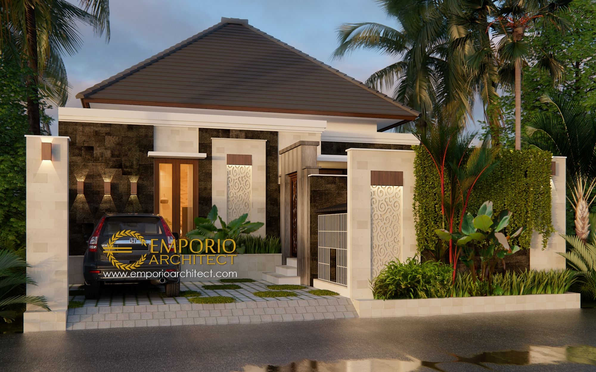 Detail Desain Rumah Bali Modern Nomer 28