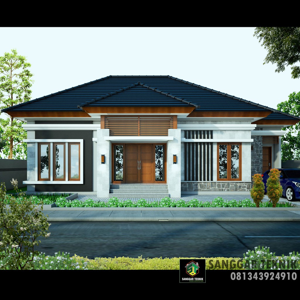 Detail Desain Rumah Bali Modern Nomer 46