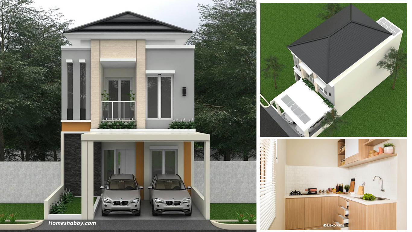 Detail Desain Rumah Bertingkat Minimalis Nomer 7