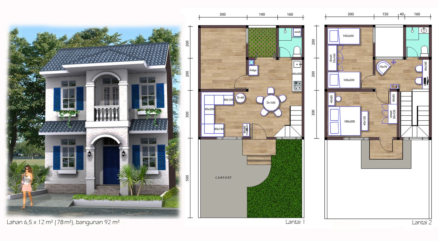 Detail Desain Rumah Carport 2 Mobil Nomer 44