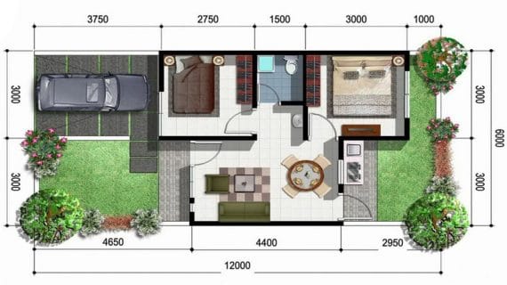 Detail Desain Rumah Dan Denah Minimalis Nomer 19