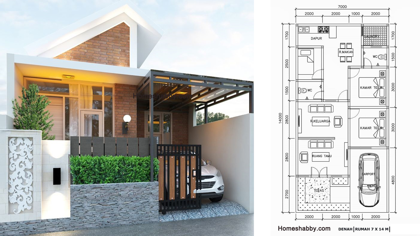 Detail Desain Rumah Dan Denah Minimalis Nomer 33