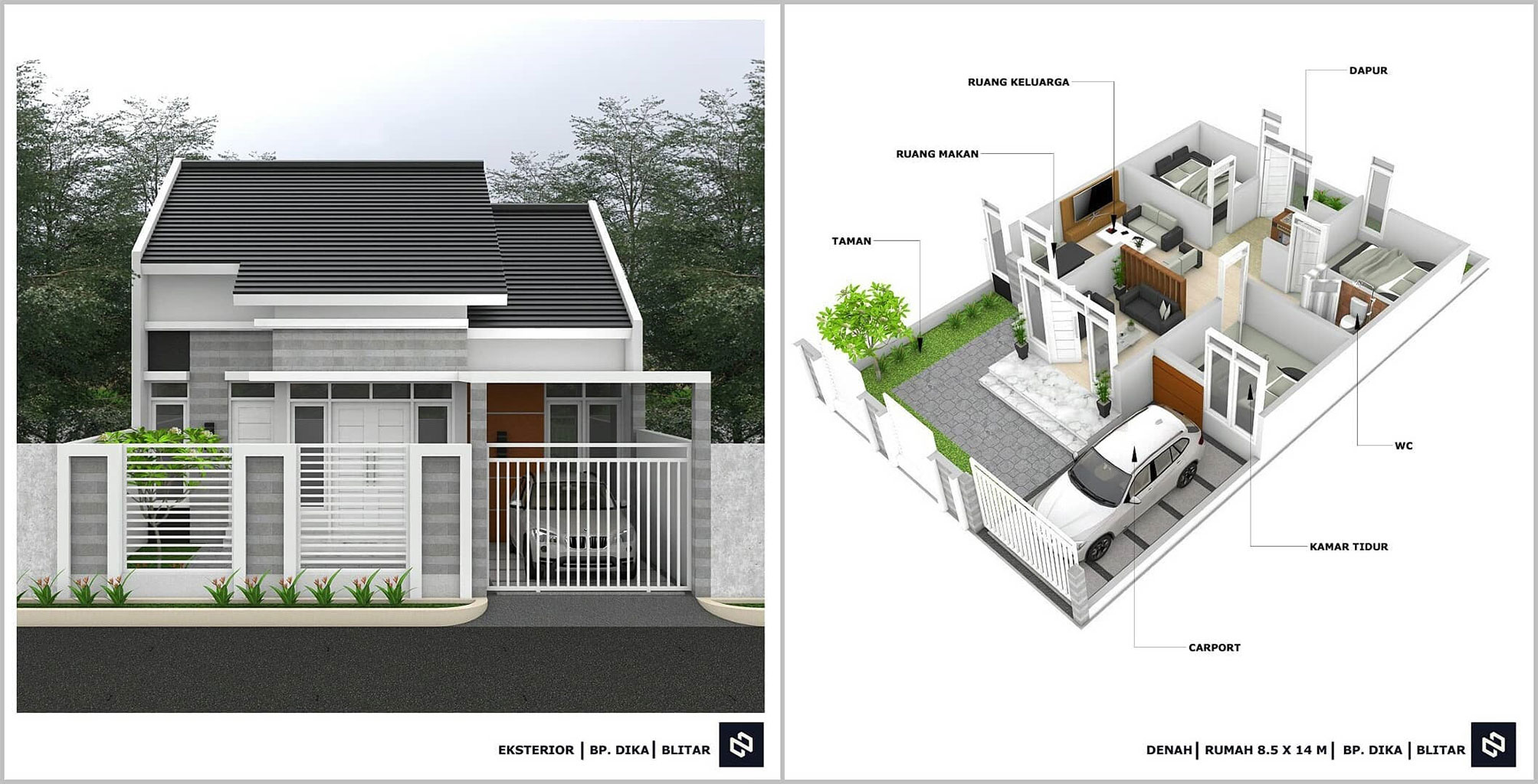 Detail Desain Rumah Dan Denah Minimalis Nomer 10