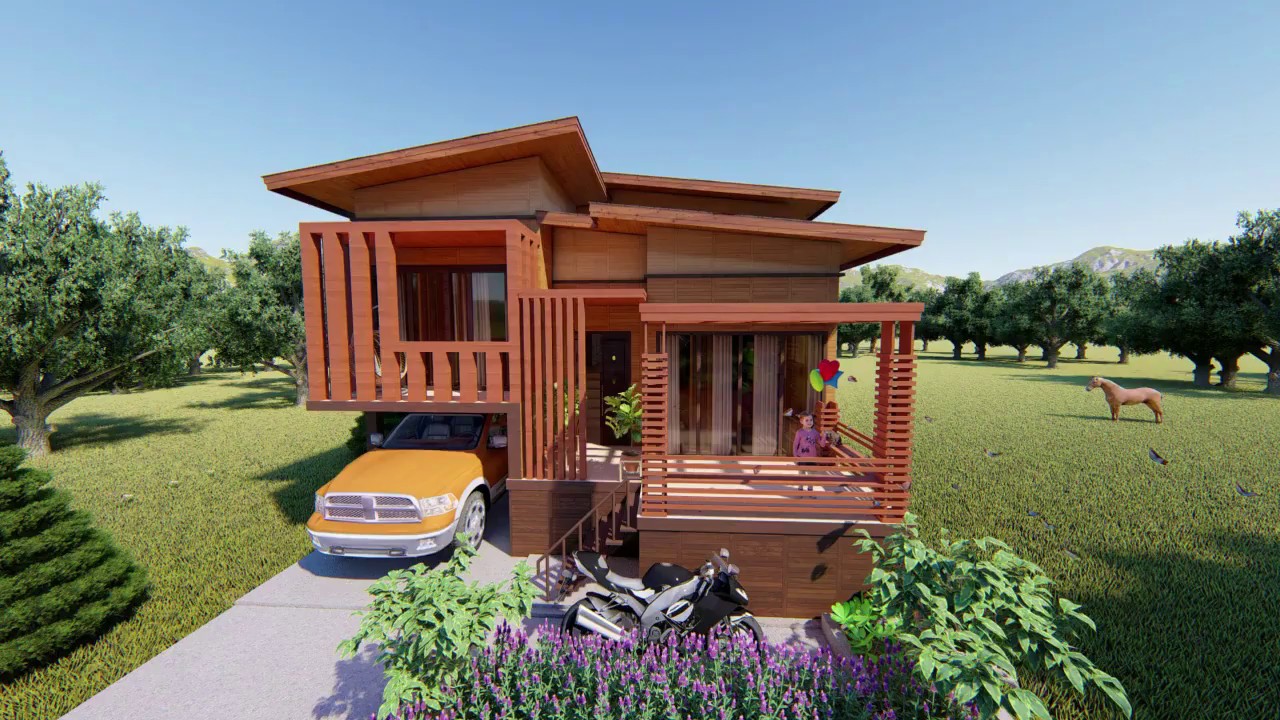 Detail Desain Rumah Dari Kayu Nomer 7