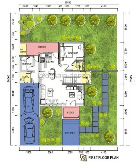 Detail Desain Rumah Dengan 3 Kamar Tidur Dan 2 Kamar Mandi Nomer 46