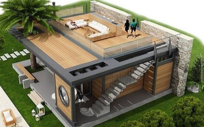 Detail Desain Rumah Dengan Rooftop Nomer 16