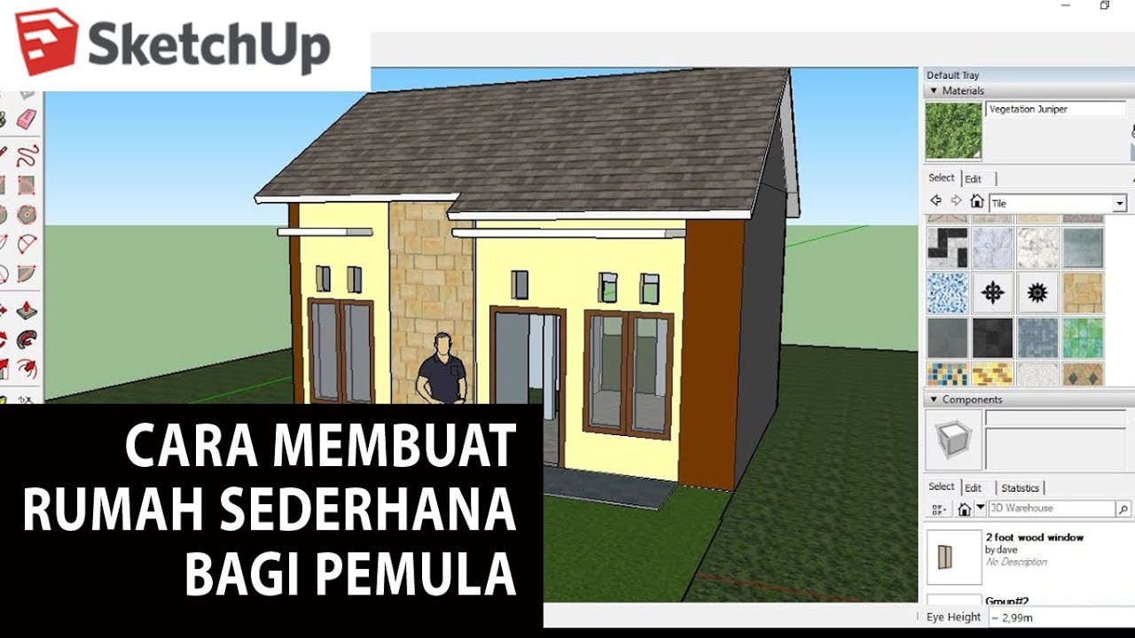 Detail Desain Rumah Dengan Sketchup Nomer 14