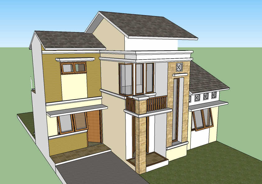 Detail Desain Rumah Dengan Sketchup Nomer 19