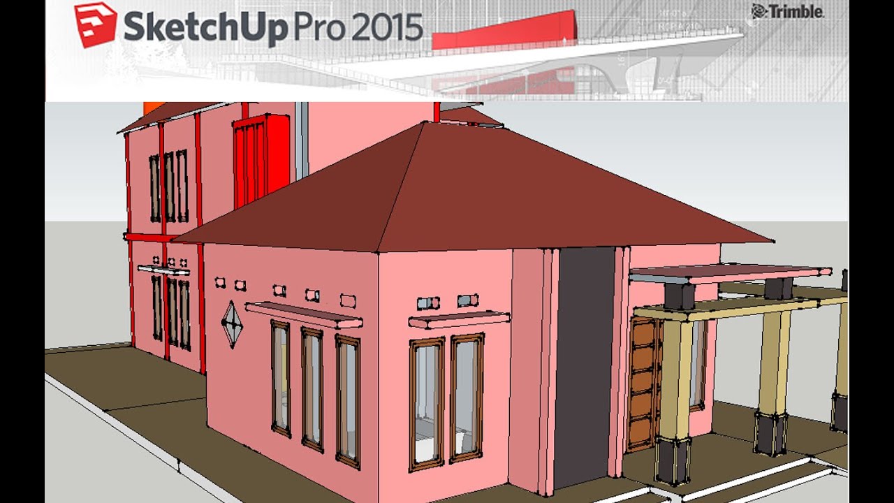 Detail Desain Rumah Dengan Sketchup Nomer 21