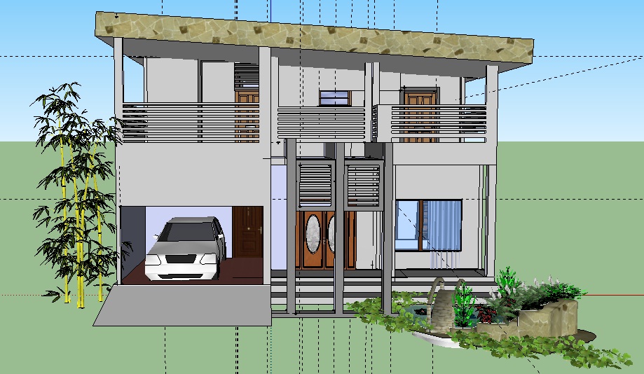 Detail Desain Rumah Dengan Sketchup Nomer 27