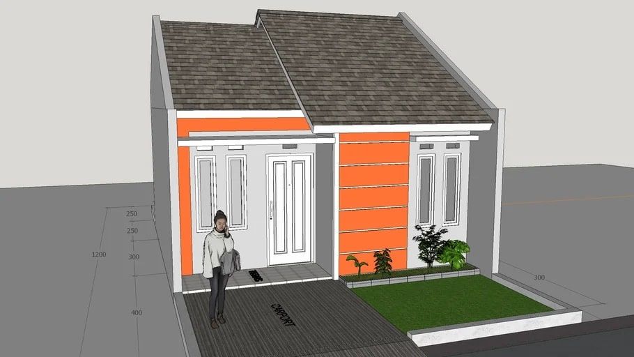 Detail Desain Rumah Dengan Sketchup Nomer 28