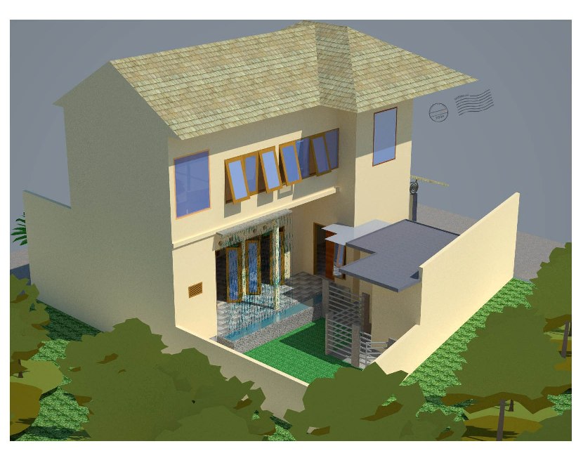 Detail Desain Rumah Dengan Sketchup Nomer 36