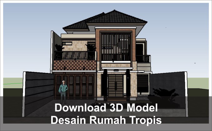 Detail Desain Rumah Dengan Sketchup Nomer 39