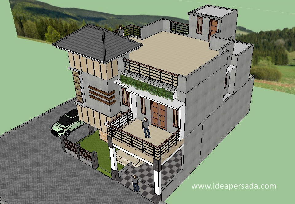 Detail Desain Rumah Dengan Sketchup Nomer 45