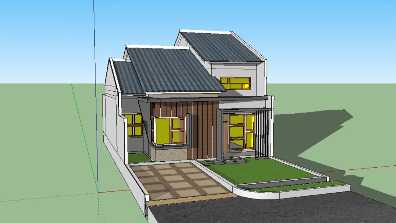 Detail Desain Rumah Dengan Sketchup Nomer 8