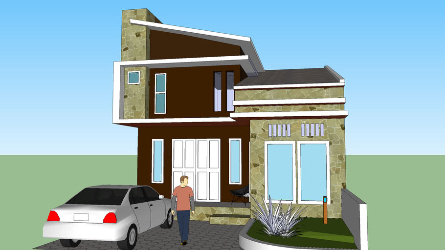 Detail Desain Rumah Dengan Sketchup Nomer 9