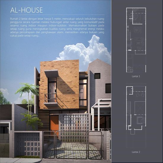 Detail Desain Rumah Deret Nomer 35