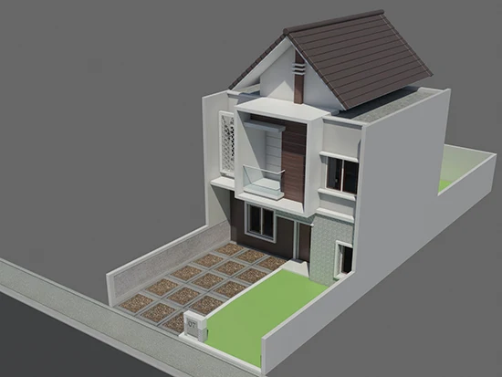 Detail Desain Rumah Deret Nomer 44