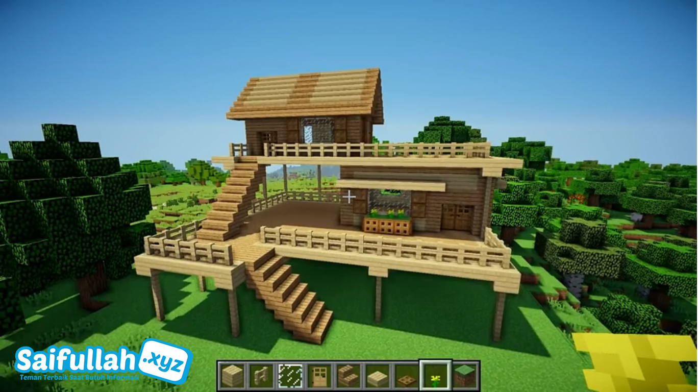 Detail Desain Rumah Di Minecraft Nomer 23