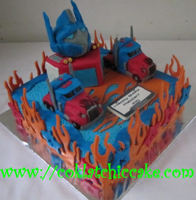 Detail Kue Ulang Tahun Transformer Nomer 8